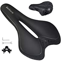 BACKTURE Sillín de Bicicleta- Asiento de Bici Cómodo y Que Absorbe Los Golpes- Sillín de Ciclismo con Cubierta para…